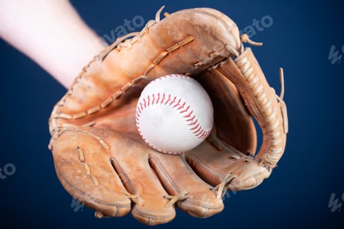 Preview: Old Vintage Baseball Background. Shallow focus