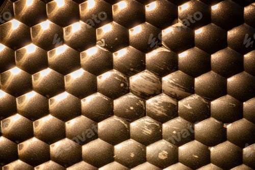 Preview: the background of an old metallic wallpaper with a shadow