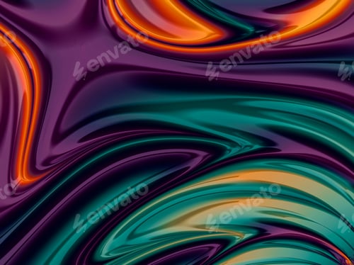 Visualização: Arte de fractal colorida abstrata gerada por computador para design criativo