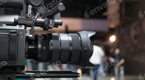 Preview: a professional film or video production setup.