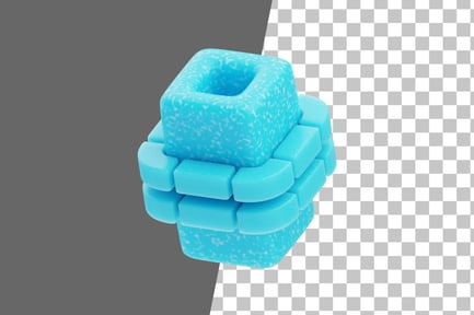 Preview: Layered Block 3D Icon
