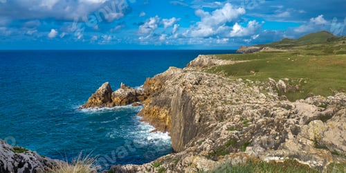 Preview: Coastline and Cliffs, Buelna, Asturias, Spain