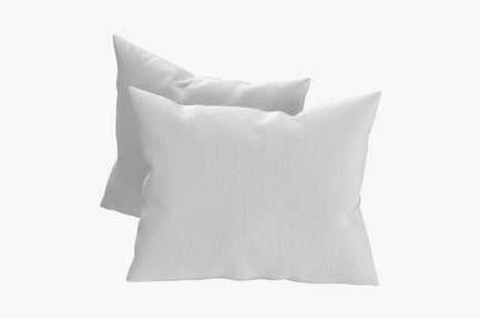 Preview: Soft Rectangular Pillow Set with Fabric Texture