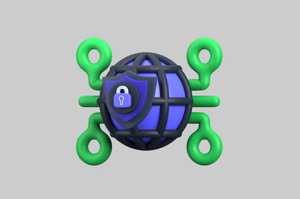 Preview: Protected global network icon