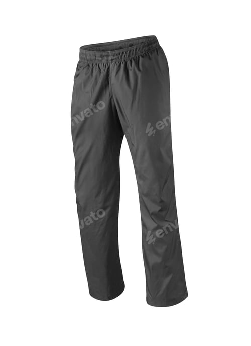 Preview: Pair of Sporty Gray Track Pants Isolated