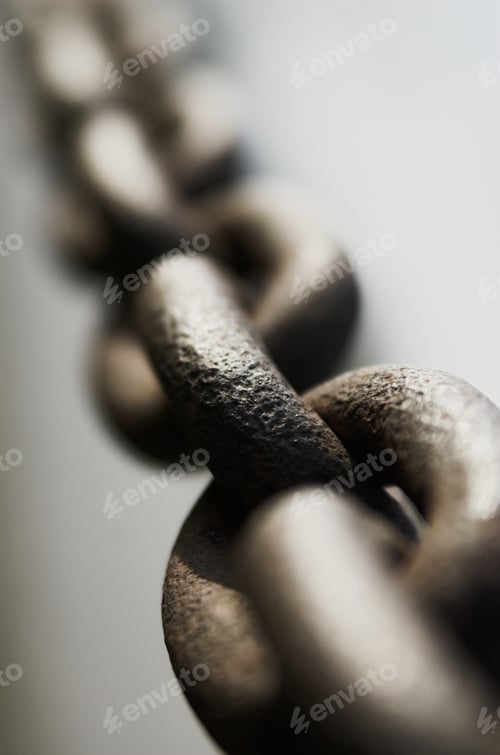 Preview: Textured surface of chain in closeup