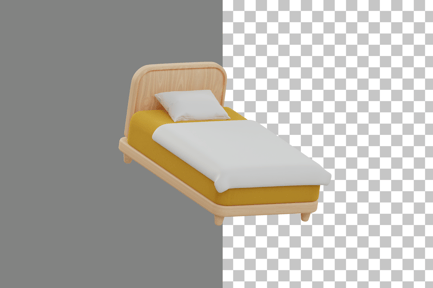 Preview: Single Bed 3D Icon
