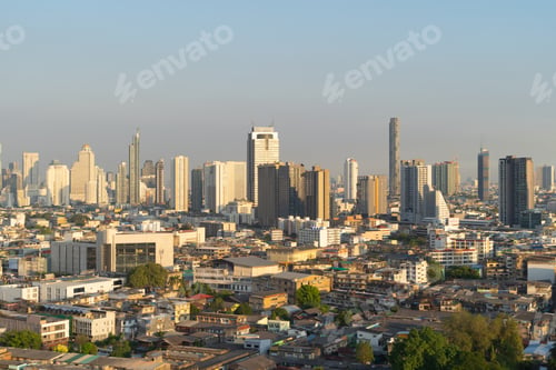 Preview: Bangkok downtown, Thailand in urban city in Asia.