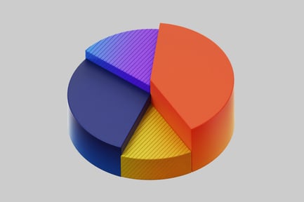 Colorful business pie chart