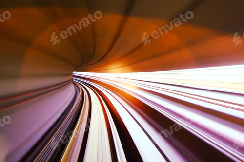 Preview: Fast train passing in tunnel