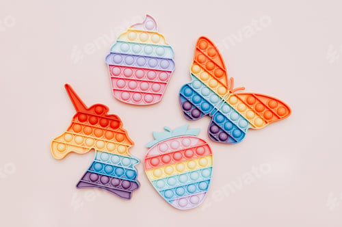 Preview: Rainbow Pop It Bubble Sensory Fidget Toys