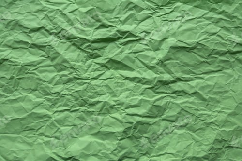 Preview: Green color crumpled paper for background.
