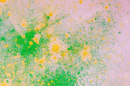 Preview: yellow and green colorful holi paint explosion