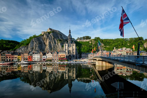 Preview: View of picturesque Dinant town. Belgium