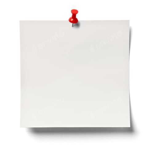 Preview: note paper on a white background