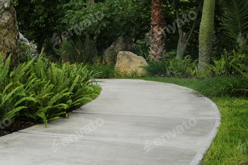 Preview: Beautiful view of park with green plants