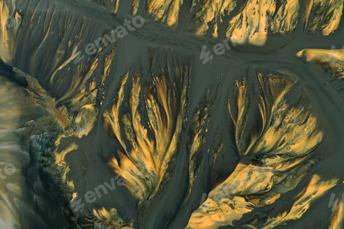Preview: Aerial view of copper mining residuals in decanting lake