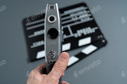 Preview: Movie clapper and camera