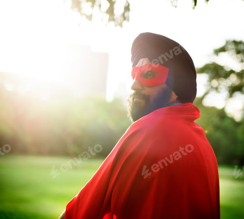 Preview: Indian Man Superhero Power Concept