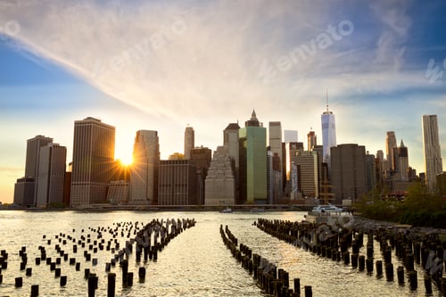 Preview: Lower Manhattan at sunset