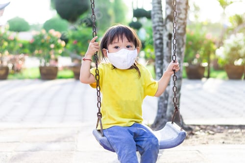 Preview: Little Child Having Fun on a Swing
