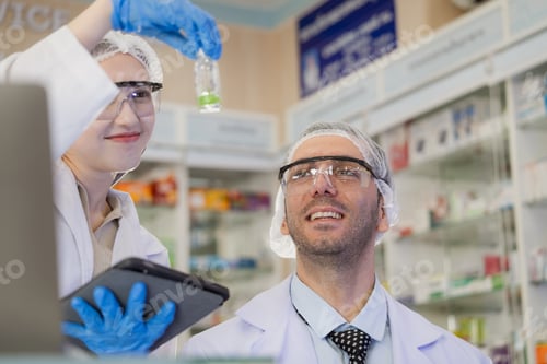 Preview: Scientist perform experiment of biochemistry with test tube