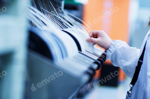 Preview: Worker at small parts manufacturing factory in China