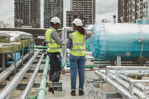 Preview: Industrial engineer work on site.