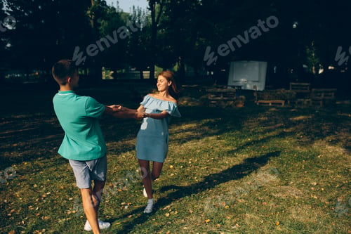 Preview: man and woman in the park