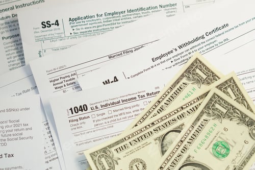 Preview: U.S. Individual Income tax return, 1040 , withholding certificate