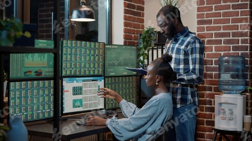 Preview: Team of brokers using stock market sales numbers to create capital profit