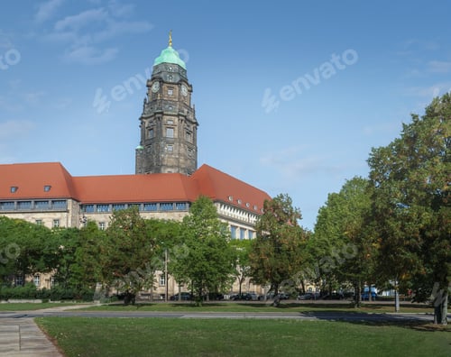 Preview: Dresden New Town Hall (Neues Rathaus) - Dresden Germany