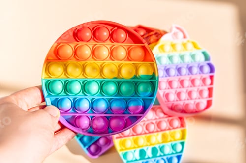 Preview: Rainbow Pop It Bubble Sensory Fidget Toy