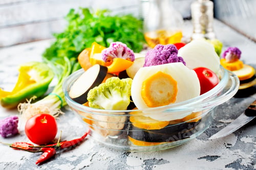 Preview: raw vegetables