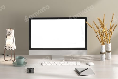 Preview: laptop, mockup, blank screen, computer monitor