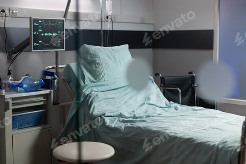 Preview: Empty hospital room with nobody in it