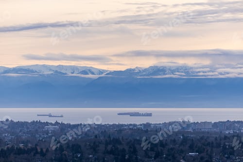 Preview: Panoramic View from Mount Douglas Overlooking Vancouver Island's Stunning Landscapes