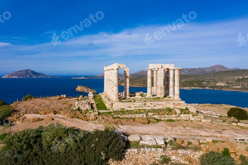 Preview: Cape Sounio, Poseidon temple archaeological site, Attica, Greece
