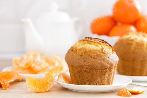 Preview: Muffin with tangerines