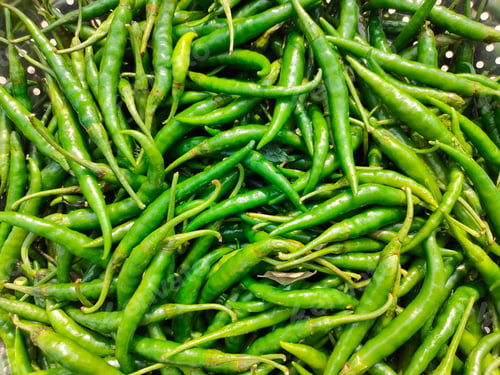 Preview: Green chilies (chili), spicy food kashmiri mirch