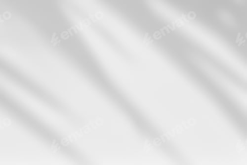 Preview: White wall with shadow of leaves overlay. Sunlight effect shadow on the wall.