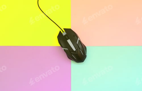 Preview: Optical mouse is located between areas of different colors