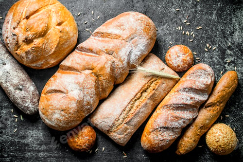 Preview: A variety of fresh baked bread.