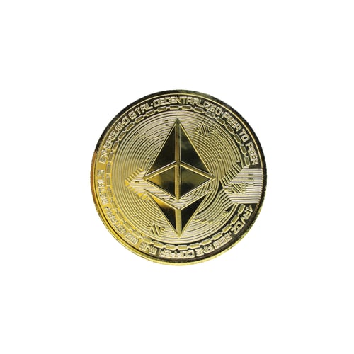 Preview: Ethereum cryptocurrency white background