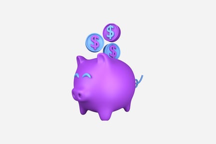 Preview: Piggy Bank Clean 3D Illustration