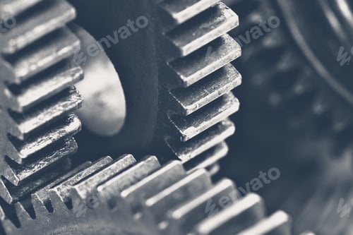 Preview: Close-up view of stack of gears