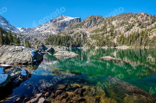 Preview: Lake Haiyaha, Rocky Mountains, Colorado, USA.
