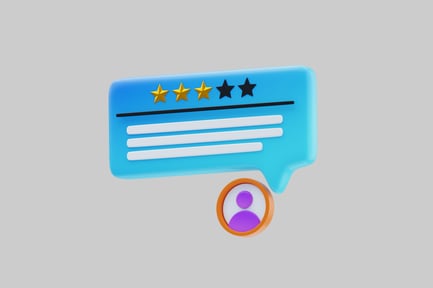Preview: Feedback bubble with star rating