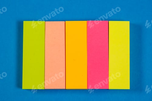 Preview: color stickers for notes on a colored background