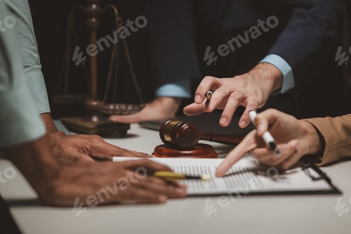 Preview: A group of lawyers and clients are discussing the contract they will be signing together in the futu